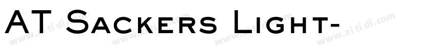 AT Sackers Light字体转换